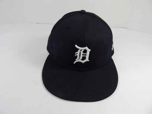 Detroit Tigers #21 Game Issued Pos Used Navy Hat 7.375 DP49617