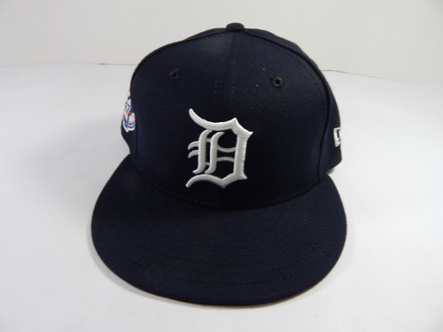 2021 Detroit Tigers Game Issued Pos Used Navy Hat Jack Morris Retirement Patch 7.25 DP49696