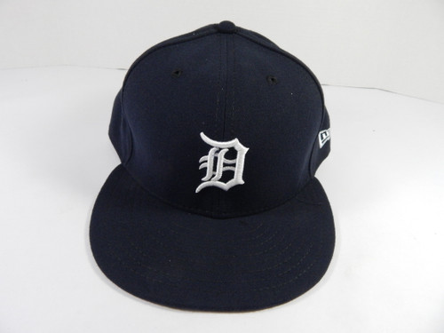 Detroit Tigers Game Issued Navy Hat 8 DP49636