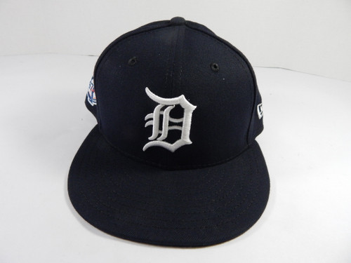 2021 Detroit Tigers Game Issued Navy Hat Jack Morris Retirement Patch 7.125 8