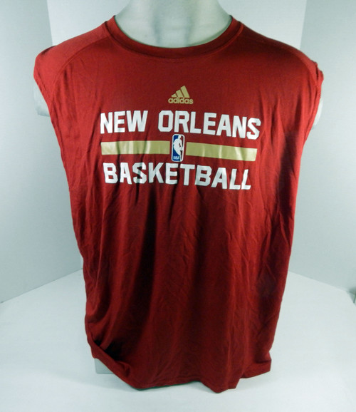 2015-16 New Orleans Pelicans Team Issued Red Tank Top Shirt 2XL DP61673