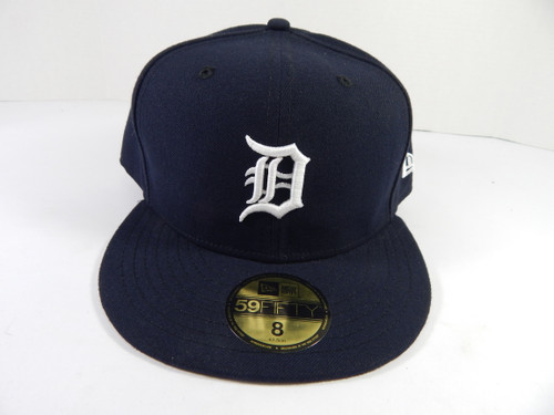 Detroit Tigers Game Issued Navy Hat 8 DP49638