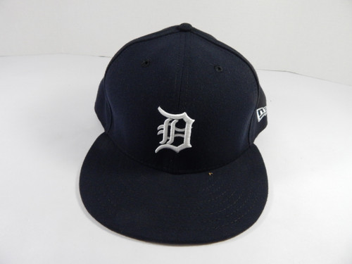 Detroit Tigers Game Issued Navy Hat 8 DP49623