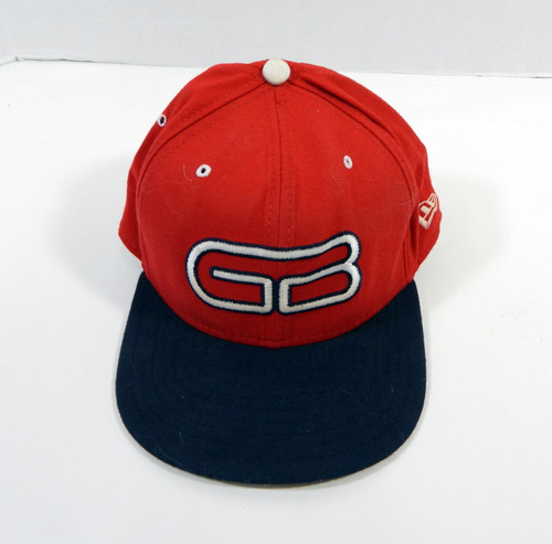 Greenville Braves Green # Game Used Red Hat M-L DP22663