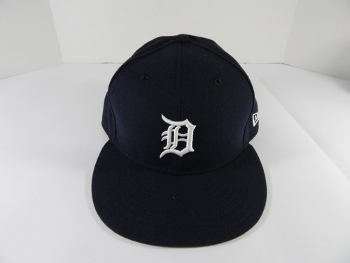 2018 Detroit Tigers Jim Adduci #37 Game Used Navy Hat 7.375 JD571362 DP50000