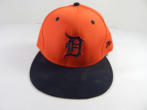 2018 Detroit Tigers Dixon Machado #49 Game Issued Pos Used Orange Hat BP 7.25 04