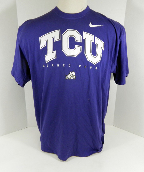 2018 Texas Christian University TCU Men Labor Day Olympics Purple T-Shirt M Used