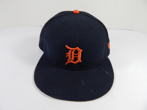 2020 Detroit Tigers Justin Wilson #38 Game Issued Pos Used Navy Hat 7 1/4 96