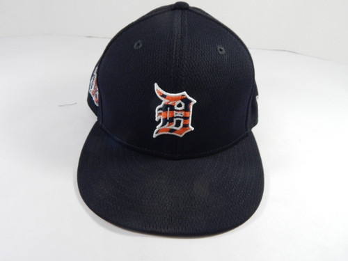 2022 Detroit Tigers Matt Manning #25 Game Issued Pos Used Navy Hat 7.375 6