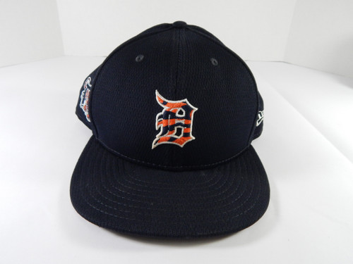 2020 Detroit Tigers #72 Game Issued Pos Used Navy Hat Spring Training 7.625 2