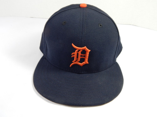 2020 Detroit Tigers Frank Schwindel #61 Game Issued Pos Used Navy Hat 6 7/8 1