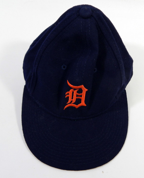 1998 Detroit Tigers Bip Roberts #10 Game Used Navy Hat 7 DP22684