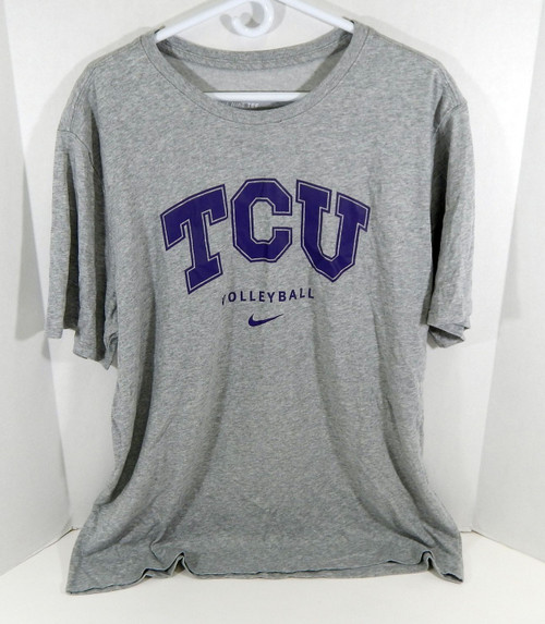 Texas Christian University TCU Women's Volleyball Grey Shirt Nike 2XL Used