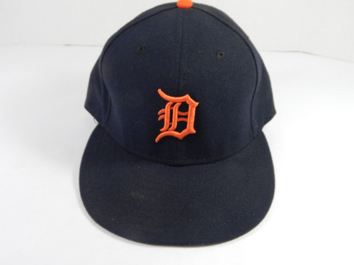 2015 Detroit Tigers #26 Game Issued Pos Used Navy Hat 7 3/8 6