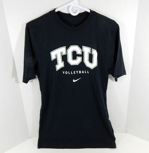 Texas Christian University TCU Women's Volleyball Black DriFit Shirt Nike S Used