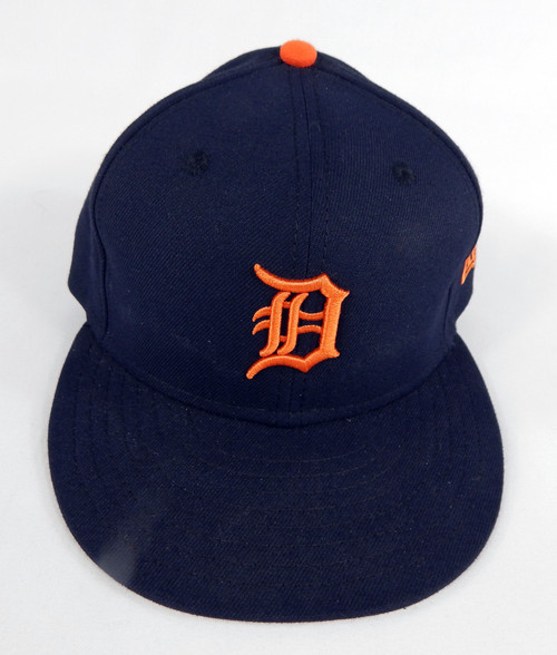 2023 Detroit Tigers Garrett Hill #50 Game Issued Pos Used Navy Hat 7.25 DP67174