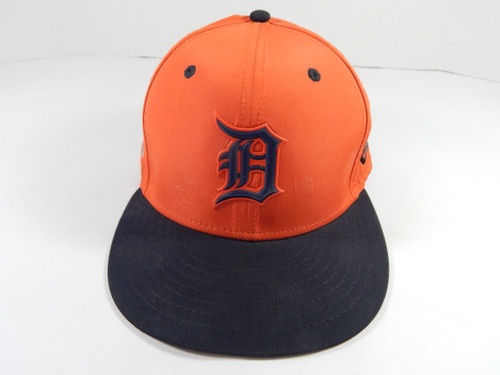 2018 Detroit Tigers Jeimer Candelario #46 Game Issued Pos Used Orange Hat ST 7