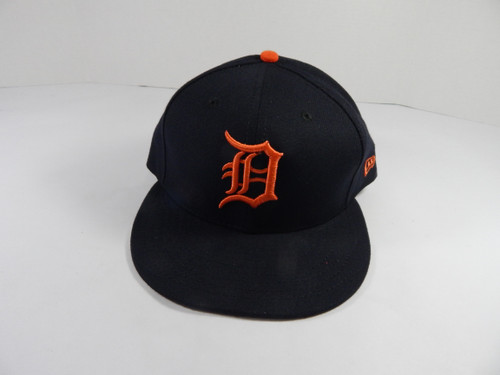 2018 Detroit Tigers Angel De Jesus #62 Game Issued Pos Used Navy Hat 7.25 50