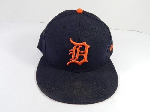 2018 Detroit Tigers Warwick Saupold #53 Game Issued Pos Used Navy Hat 7.125 3