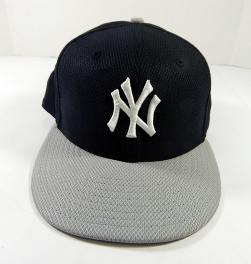 2014 New York Yankees Gary Tuck #60 Game Issued Pos Used Navy Hat BP ST7 5/8 30