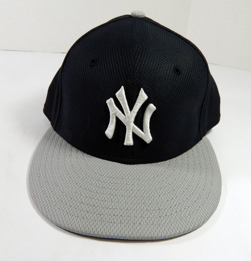 2014 New York Yankees Carlos Beltran #36 Game Issued Pos Used Navy Hat BP ST 4