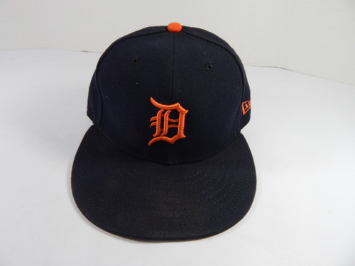 2017 Detroit Tigers Warwick Saupold #53 Game Issued Pos Used Navy Hat 7.125 90