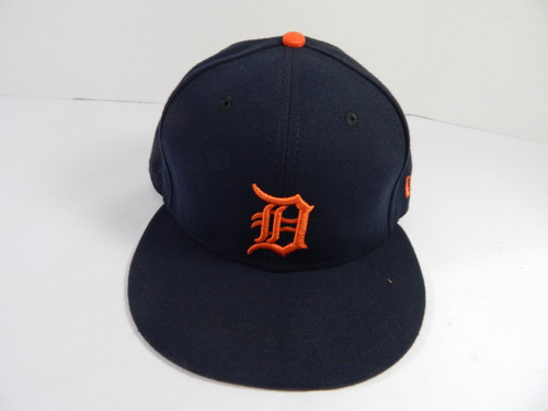 2020 Detroit Tigers Travis Demeritte #50 Game Issued Pos Used Navy Hat 7 3/8 2