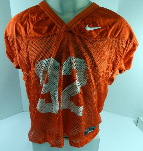 North Carolina Tar Heels UNC #92 Game Used Orange Practice Football Jersey 422