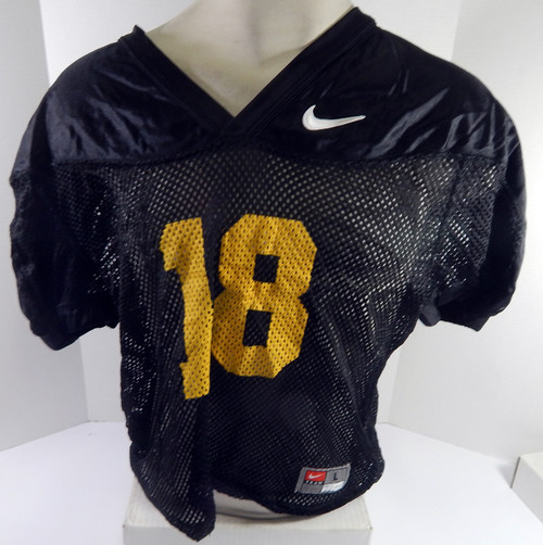North Carolina Tar Heels UNC #18 Game Used Black Practice Football Jersey 97