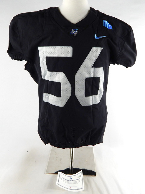 2022 Air Force Falcons #56 Game Used Black Jersey Space Force Football XL 357