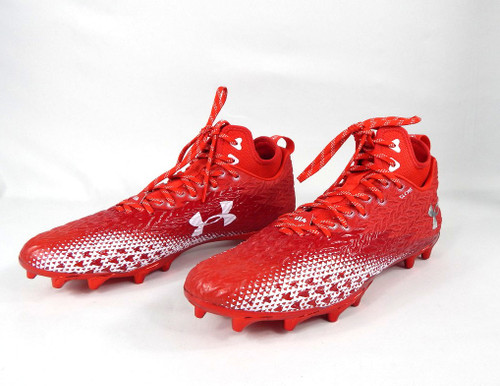 Under Armour Spot Light Clone 3.0 LowTop Texas Tech Red Football Cleats Size 14