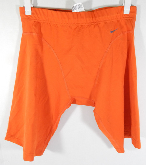 Clemson Tigers Team Issued Orange Training Tights Compression Shorts XXL 2