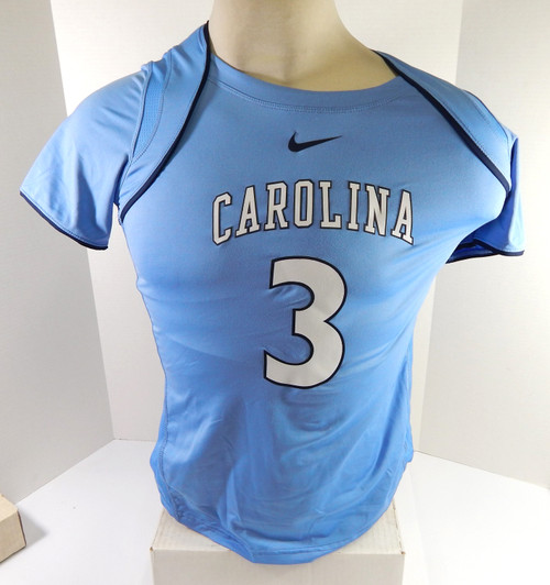 Womens Soccer North Carolina Tar Heels UNC #3 Game Used Blue Jersey L DP54607
