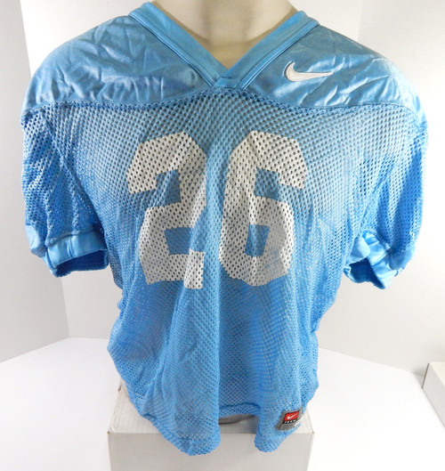North Carolina Tar Heels UNC #26 Game Used Blue Practice Jersey L DP54970