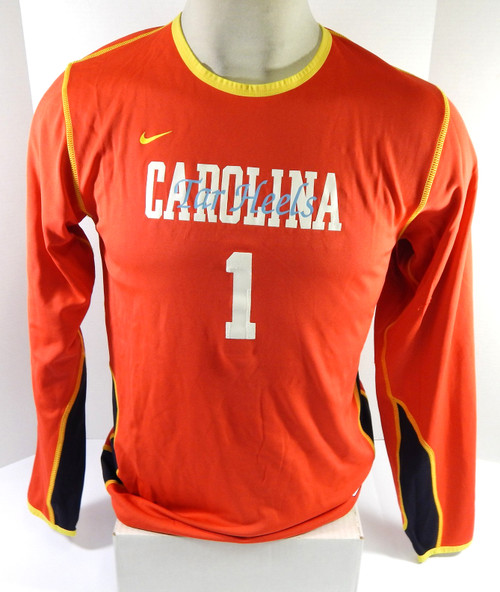 Womens Soccer North Carolina Tar Heels UNC #1 Game Used Orange Goalie Jersey M 3