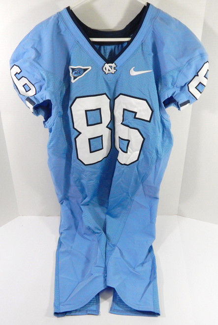 2008-12 North Carolina Tar Heels UNC #86 Game Used Blue Jersey NP Rem 46 DP54667
