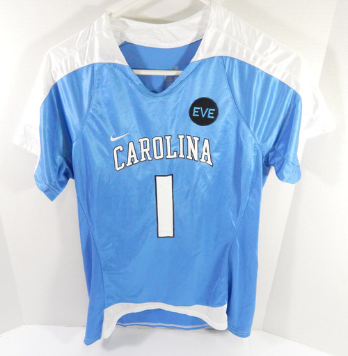 Womens Soccer North Carolina Tar Heels UNC #1 Game Used Blue Jersey EVE Patch 1