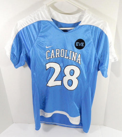 Womens Soccer North Carolina Tar Heels UNC #28 Game Used Blue Jersey EVE Patch 9
