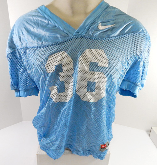 North Carolina Tar Heels UNC #36 Game Used Blue Practice Jersey L DP55331