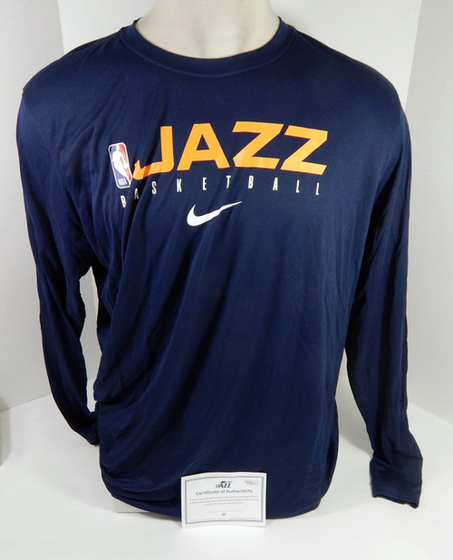 2019-20 Utah Jazz Team Issued Navy Training Shirt 2XL DP56581