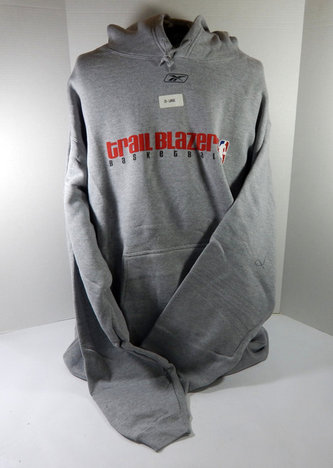 2000s Portland Trailblazers TeamIssued Grey Hoodie Sweatshirt 3XL DP59518