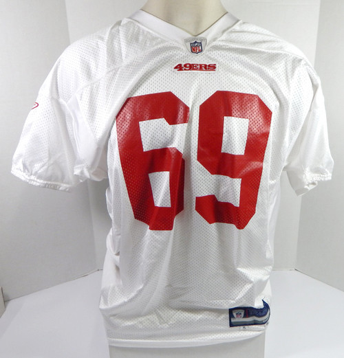 2009 San Francisco 49ers #69 Game Issued White Practice Jersey XL DP32805