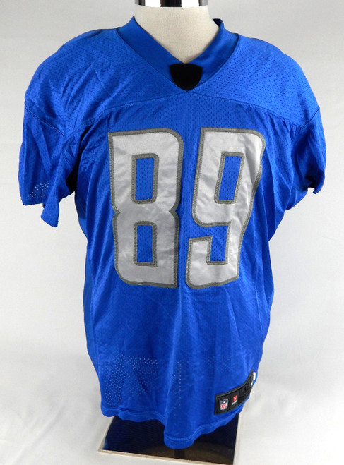 2017 Detroit Lions #89 Game Used Blue Practice Jersey 48 252