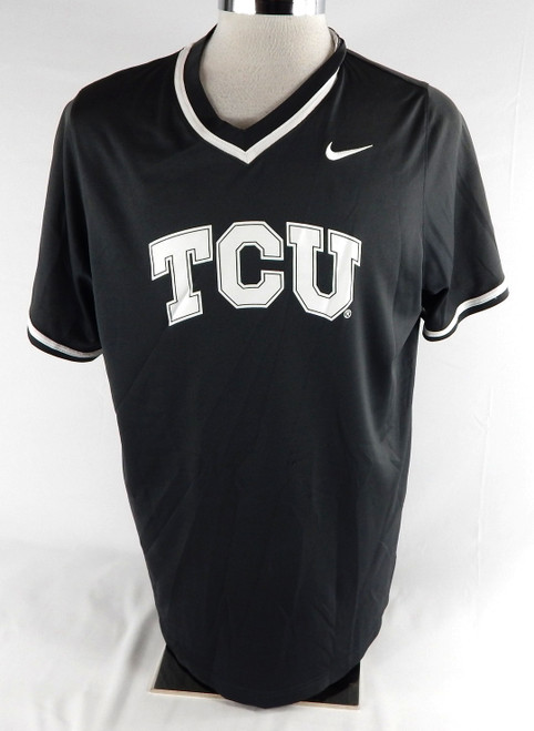2020 Texas Christian Frogs #29 Game Used Grey Practice Jersey Baseball XL 765