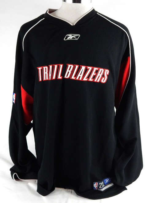 2004-06 Portland Trail Blazers Game Issued Black Shooting Shirt 2XL 880
