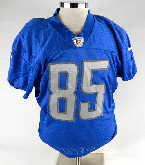 2019 Detroit Lions Tom Kennedy #85 Game Used Blue Practice Jersey 264