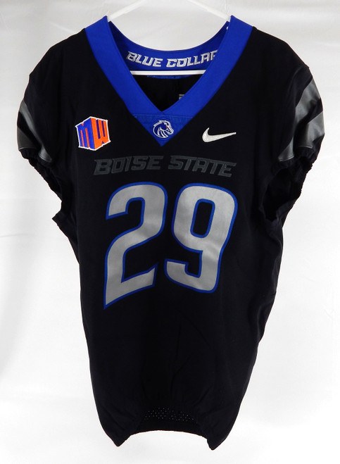 2022 Boise State Broncos #29 Game Used Black Jersey Football NP Rem 40 841