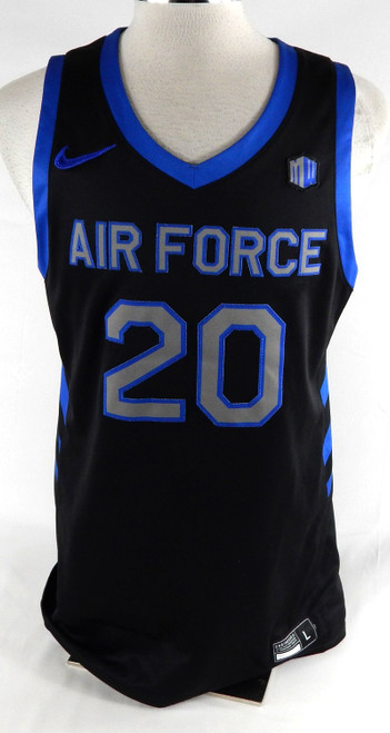 2024-25 Air Force Falcons #20 Game Issued Pos Used Black Jersey Basketball L 292