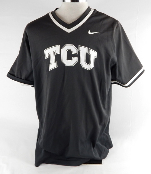 2023 Texas Christian Frogs #3 Game Used Grey Practice Jersey Baseball XL 761