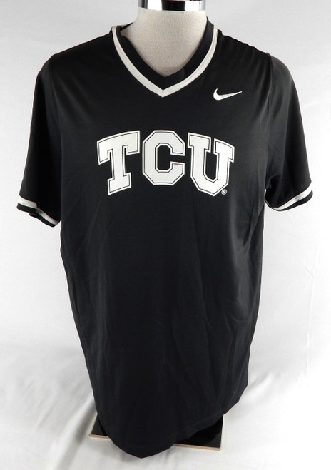 2020 Texas Christian Frogs #41 Game Used Grey Practice Jersey Baseball XL 766